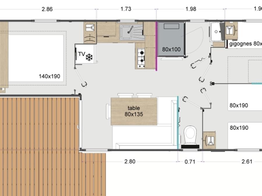 Mobilhome 6 personnes - Rotondu 8