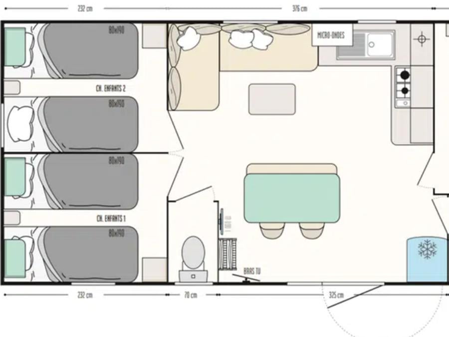 Mobilhome 6 personnes - LIAMONE 8