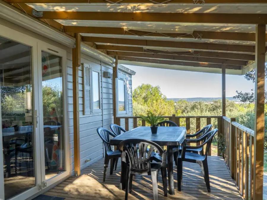Mobilhome 5 personnes - Mobil Home Aqua 2ch 5pers Terrasse Semi-Couverte Clim 1