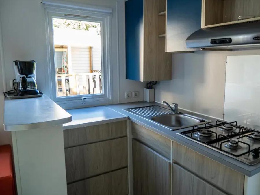 Mobilhome 4 personnes - Mobil Home Aqua 2ch 4pers Terrasse Semi-Couverte Clim 2