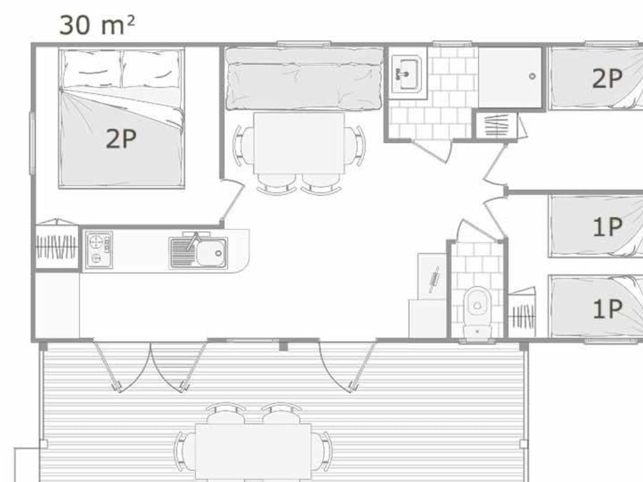 Mobilhome 6 personnes - PALMERES 6 pers 12