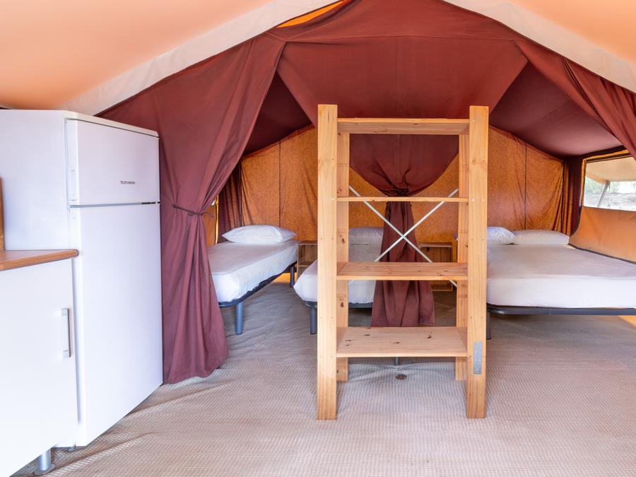 Tente en toile et en bois 4 personnes - Glamping Lodge 1/4 pers 9
