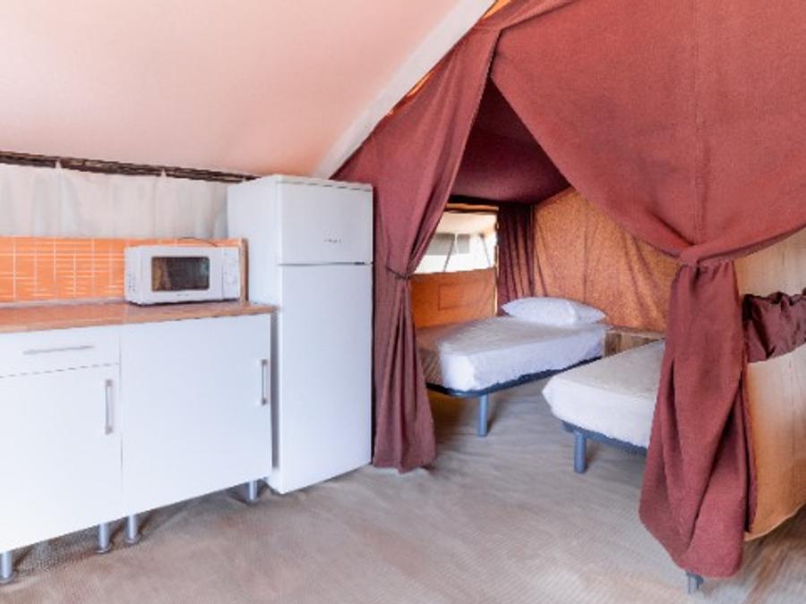 Tente en toile et en bois 4 personnes - Glamping Lodge 1/4 pers 15