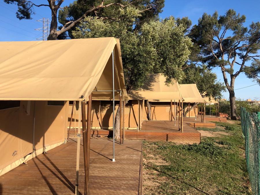 Tente en toile et en bois 4 personnes - Glamping Lodge 1/4 pers 6