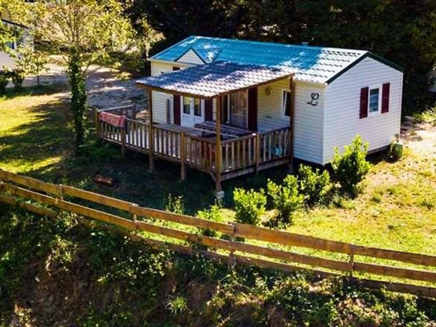 Mobilhome 6 personnes - Résidence Mobile confort Noyers avec terrasse bois semi-couverte 18 m² + TV-TNT 0