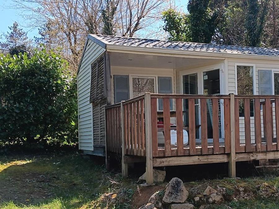 Mobilhome 6 personnes - Résidence Mobile confort Noyers avec terrasse bois semi-couverte 18 m² + TV-TNT 5