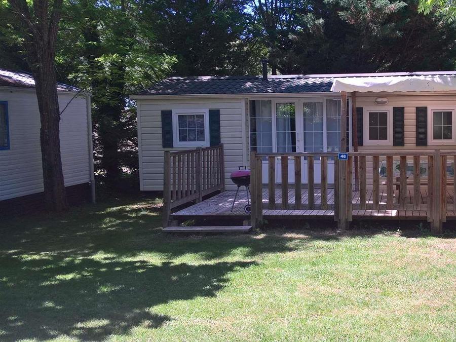 Mobilhome 6 personnes - Résidence mobile confort Chênes 3 chambres avec terrasse semi-couverte 18m² + TV + CLIM 1
