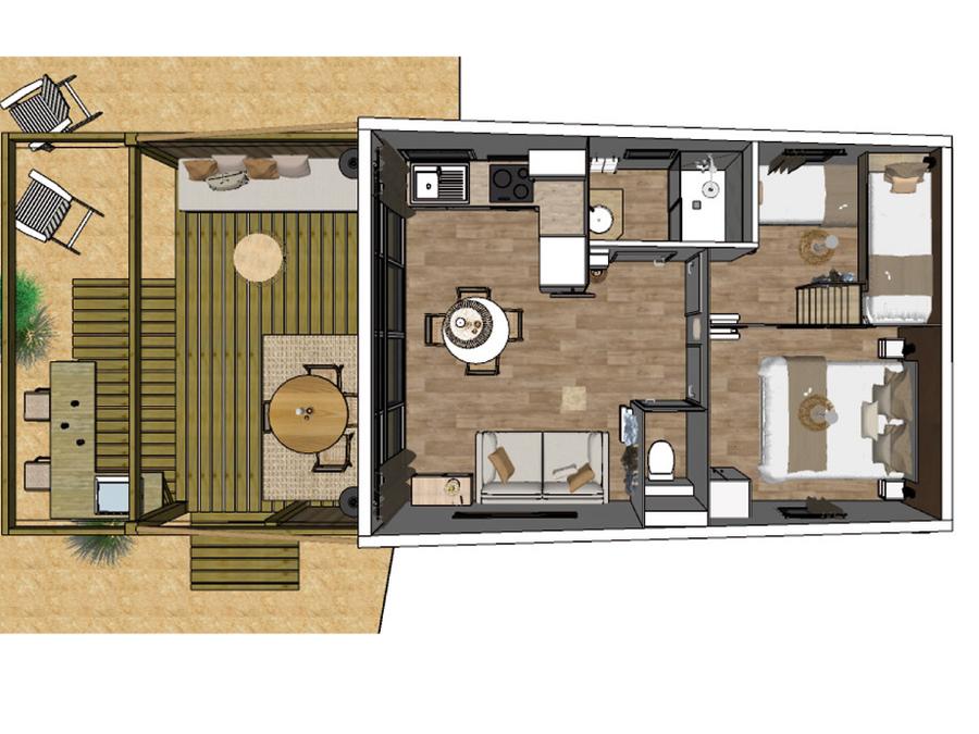Villa 5 personnes - C- Villa Premium Climatisé avec SPA 8