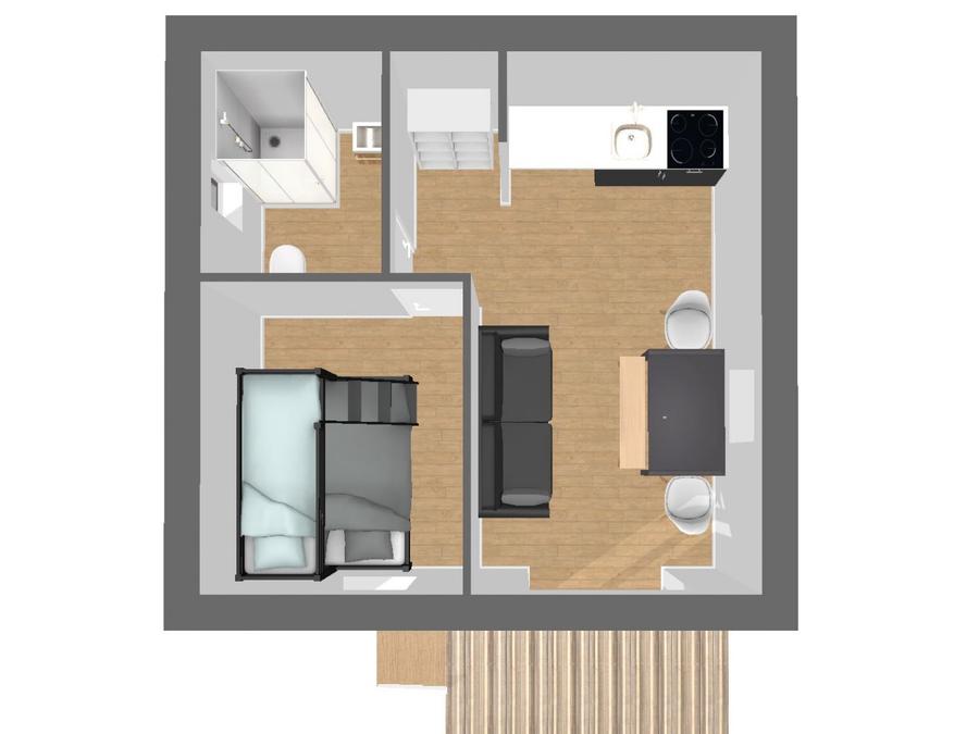 Chalet 3 personnes - JOKER - 1 chambre 8