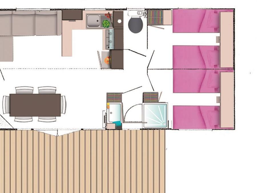 Mobilhome 6 personnes - MH3 UNIVERS PRESTIGE 36 m² 7