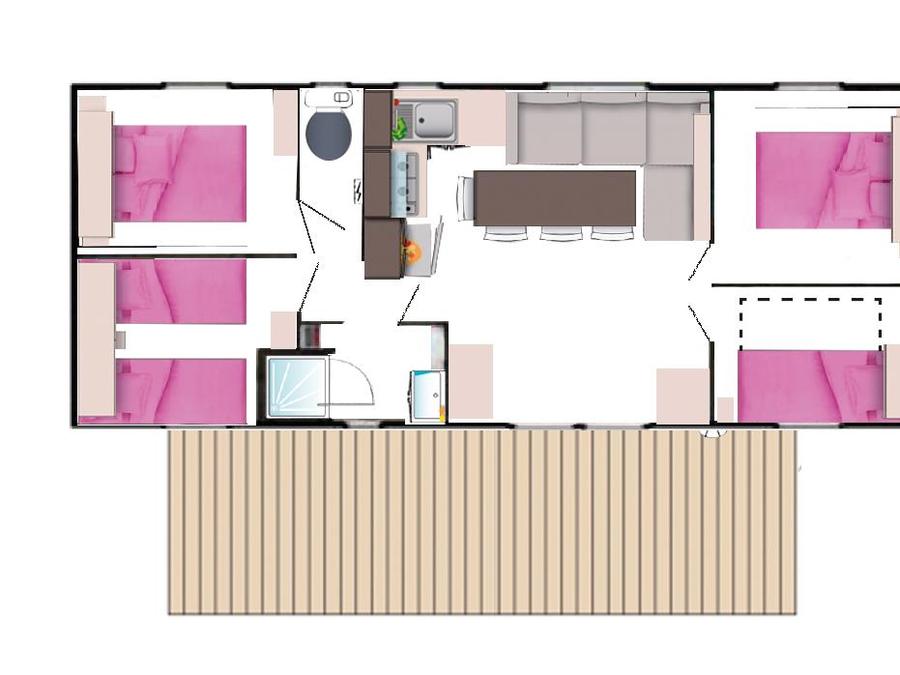Mobilhome 8 personnes - MH4 UNIVERS FAMILY 36 m² 7