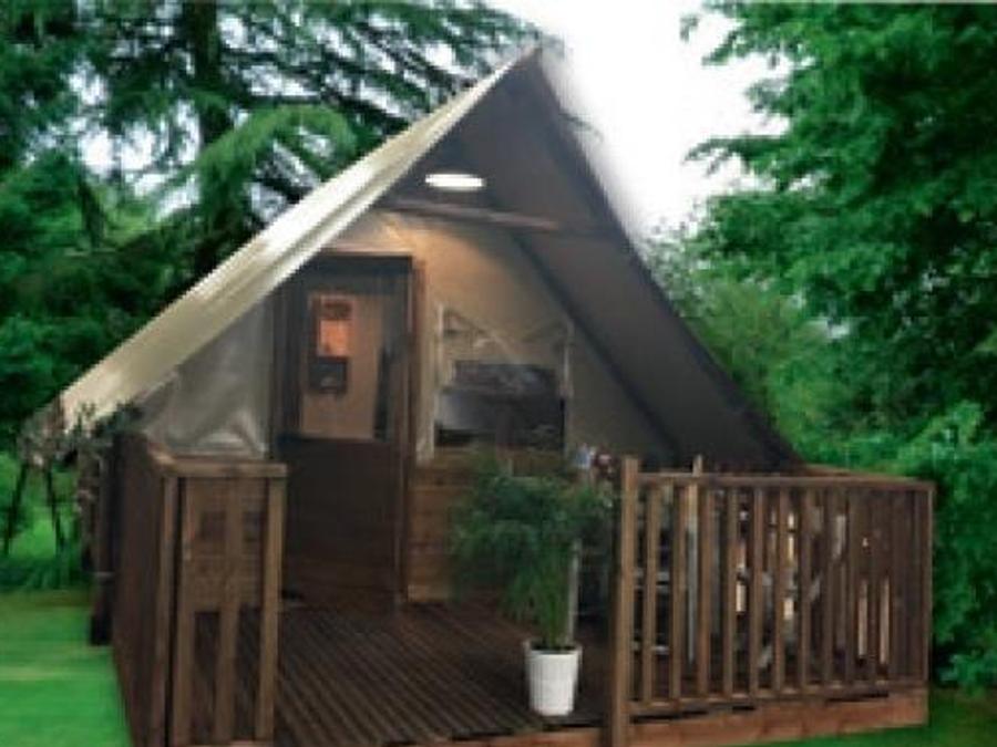 Tente en toile et en bois 4 personnes - Lodge Amazone (sans sanitaire) 6
