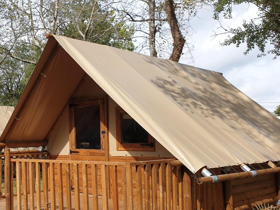 Tente en toile et en bois 4 personnes - Lodge Amazone (sans sanitaire) 3