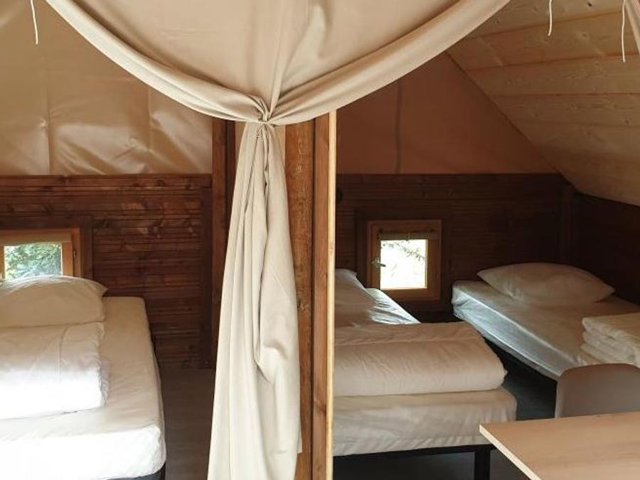 Tente en toile et en bois 4 personnes - Lodge Amazone (sans sanitaire) 1