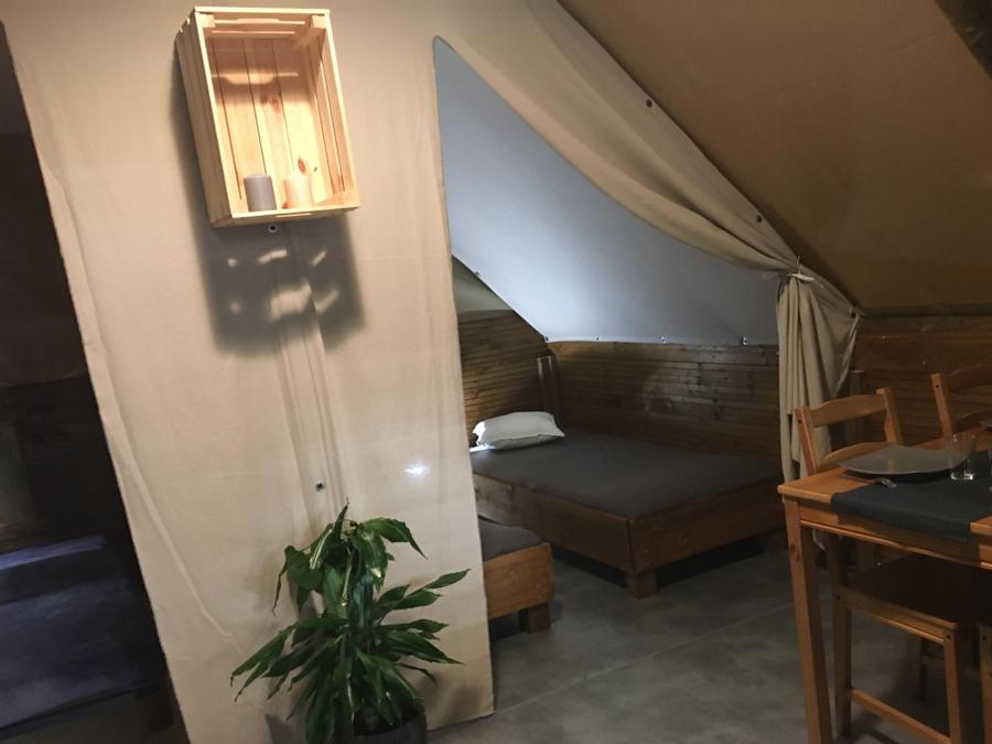 Tente en toile et en bois 4 personnes - Lodge Amazone (sans sanitaire) 4