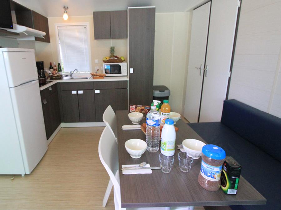 Mobilhome 4 personnes - 'Evasion Confort Eco' 29m² + 2 chambres + terrasse semi-couverte 13.5m² 2
