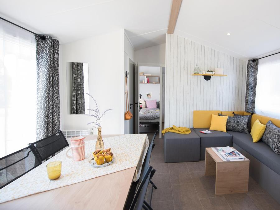 Mobilhome 8 personnes - Univers Family Plus 40 m² + 4 chambres + terrasse couverte 18 m² 0