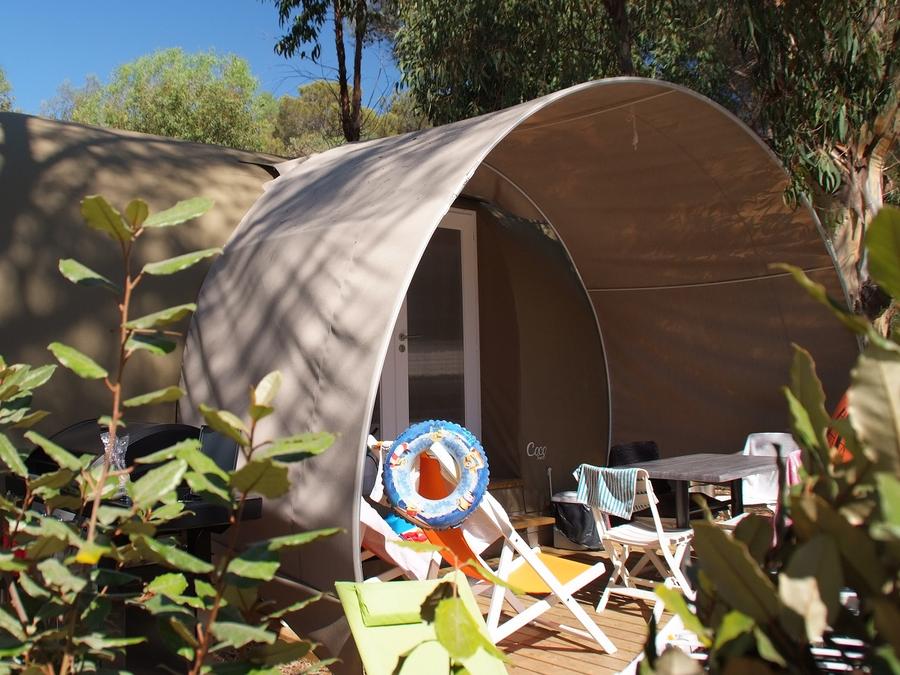 Bungalow toilé 4 personnes - COCO SWEET (sans eau, sans sanitaires) 0