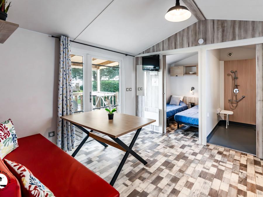 Mobilhome 4 personnes - Mobile-home Cormoran 2 chambres PMR – adapté pour personnes à mobilité réduite 4 pers 1
