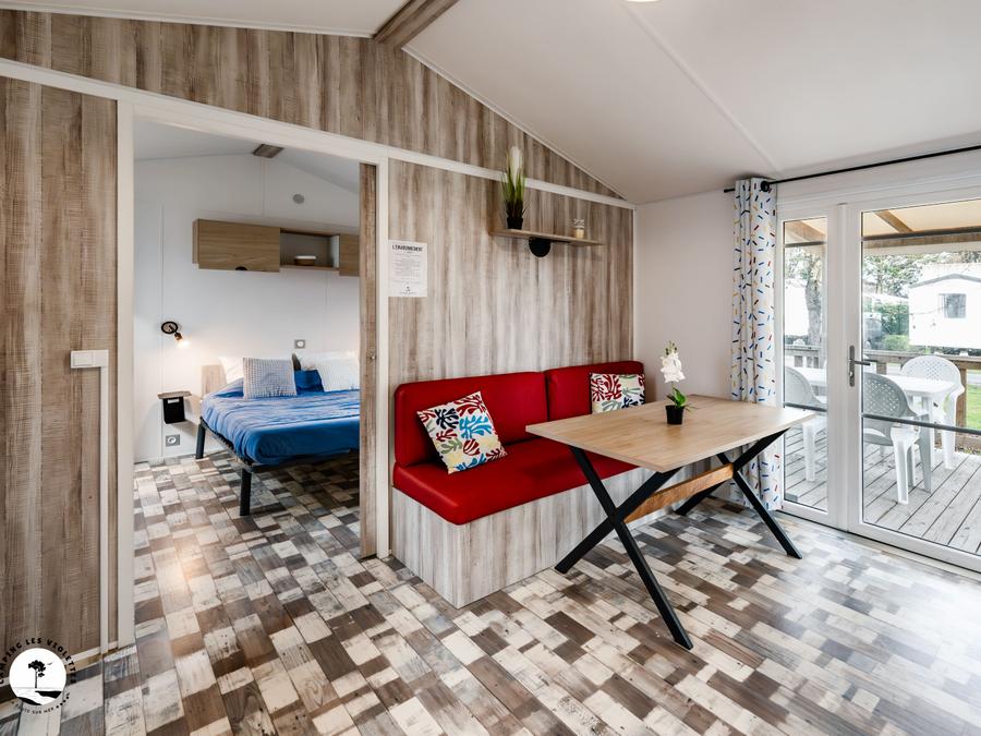 Mobilhome 4 personnes - Mobile-home Cormoran 2 chambres PMR – adapté pour personnes à mobilité réduite 4 pers 4