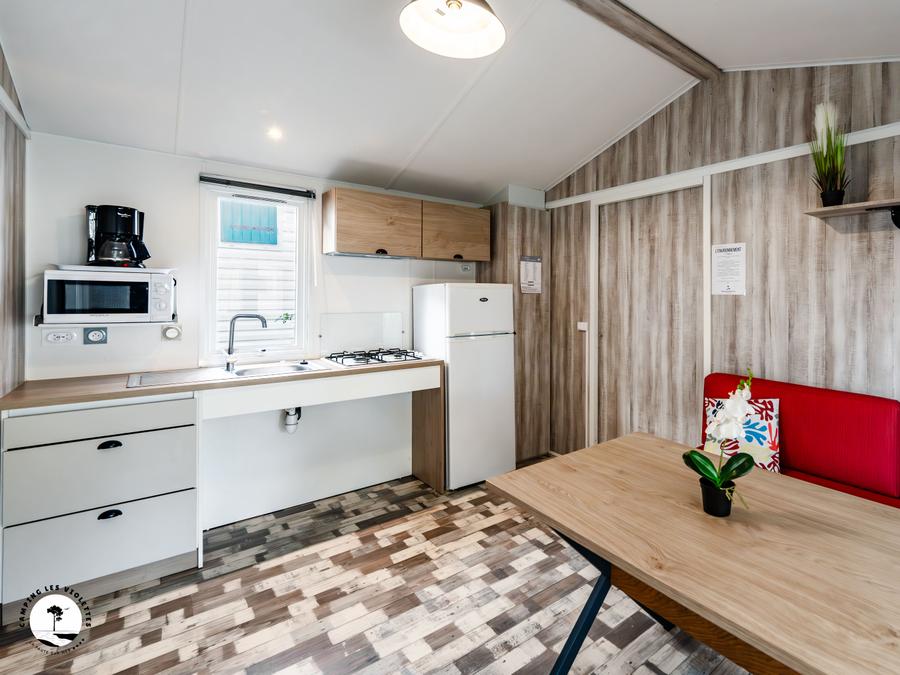 Mobilhome 4 personnes - Mobile-home Cormoran 2 chambres PMR – adapté pour personnes à mobilité réduite 4 pers 3
