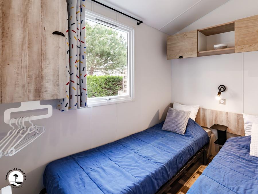 Mobilhome 4 personnes - Mobile-home Cormoran 2 chambres PMR – adapté pour personnes à mobilité réduite 4 pers 2