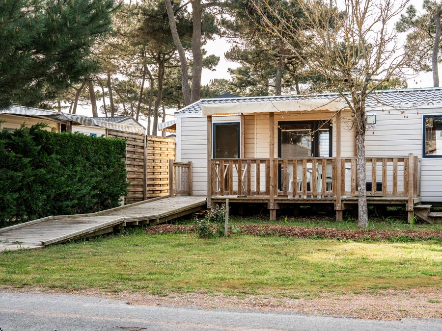 Mobilhome 4 personnes - Mobile-home Cormoran 2 chambres PMR – adapté pour personnes à mobilité réduite 4 pers 8
