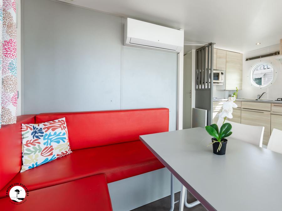 Mobilhome 4 personnes - Mobile-home Frégate Vue Mer (2 chambres) 4 pers 6