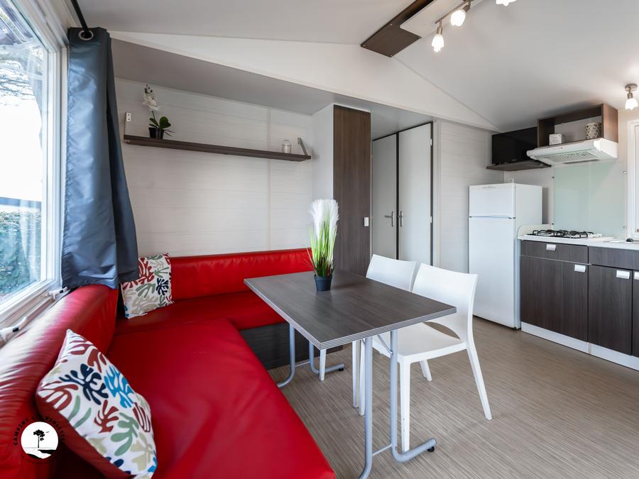 Mobilhome 4 personnes - Mobile-home Mouette (2 chambres) - terrasse intégrée 4 pers 3