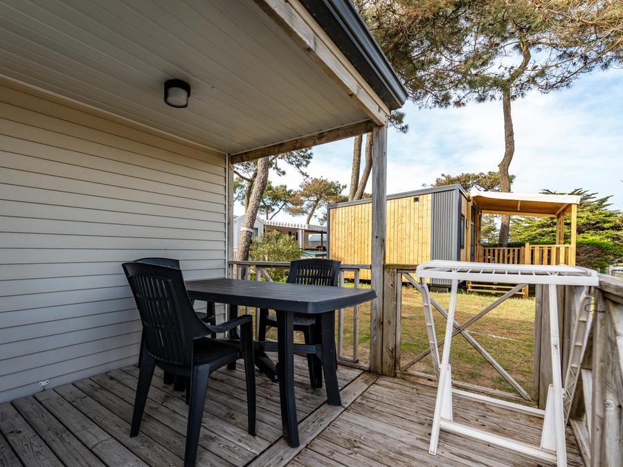 Mobilhome 4 personnes - Mobile-home Mouette (2 chambres) - terrasse intégrée 4 pers 1