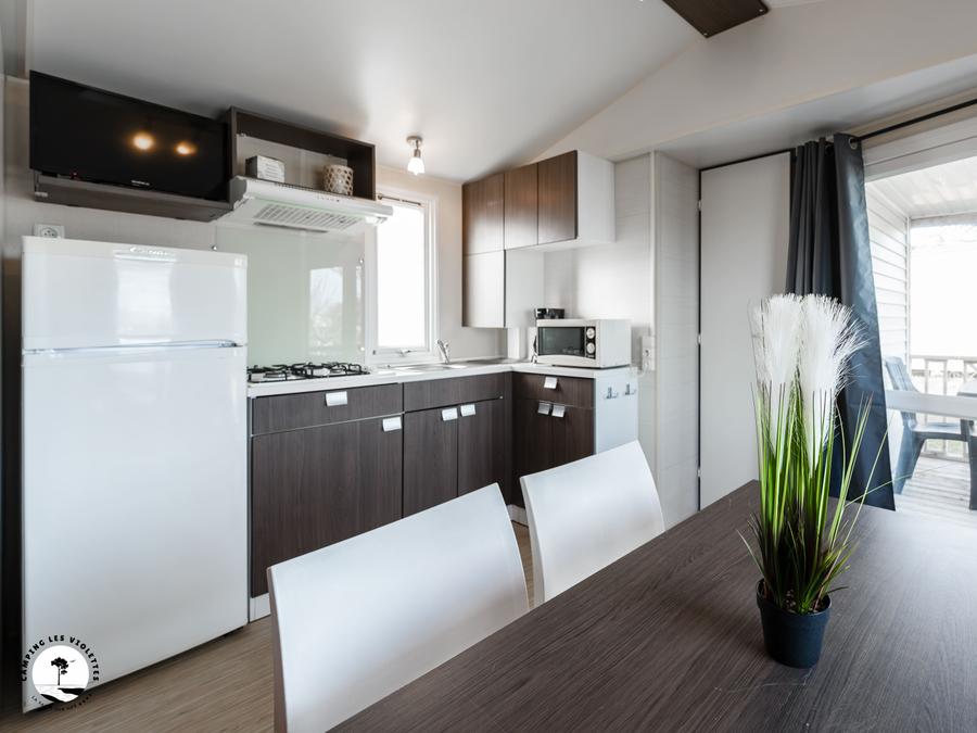 Mobilhome 4 personnes - Mobile-home Mouette (2 chambres) - terrasse intégrée 4 pers 4