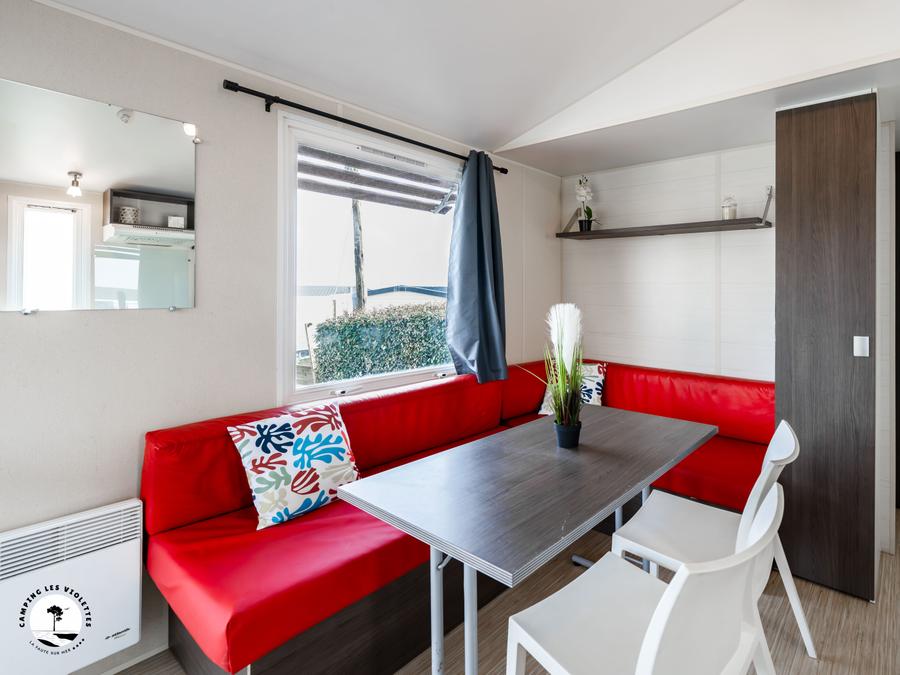 Mobilhome 4 personnes - Mobile-home Mouette (2 chambres) - terrasse intégrée 4 pers 2