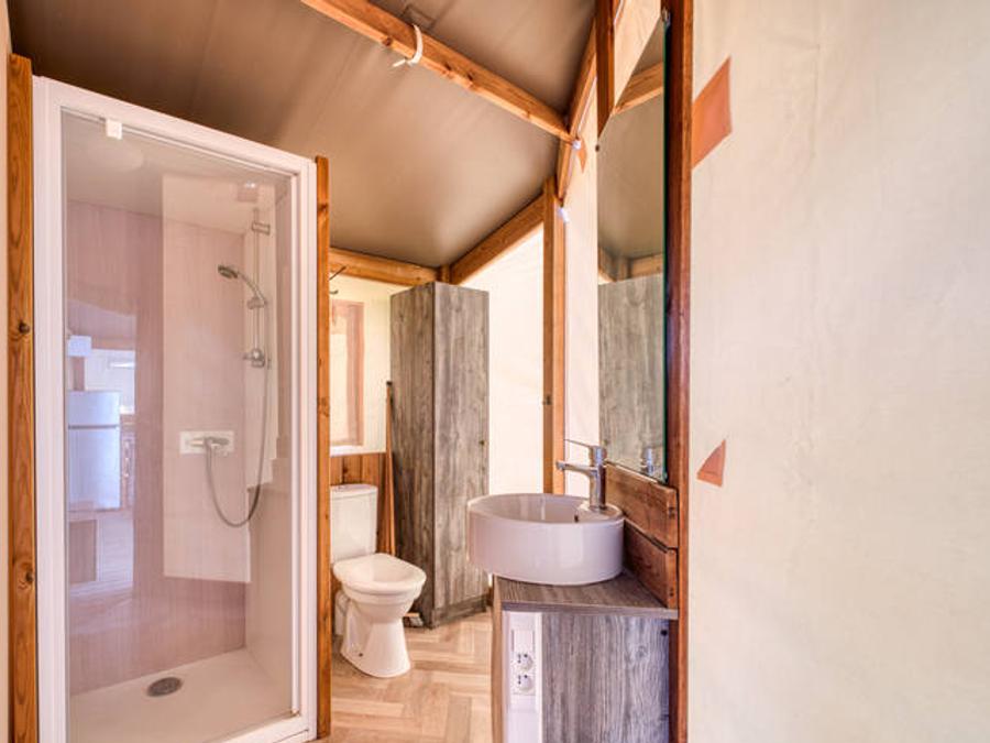 Tente en toile et en bois 4 personnes - Ecolodge Mana 2 Chambres 5