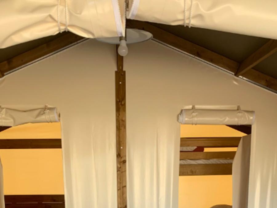 Bungalow toilé 5 personnes - Freeflower Standard 37m² - 2 chambres - sans sanitaires - terrasse couverte de 8m² 5 pers 2