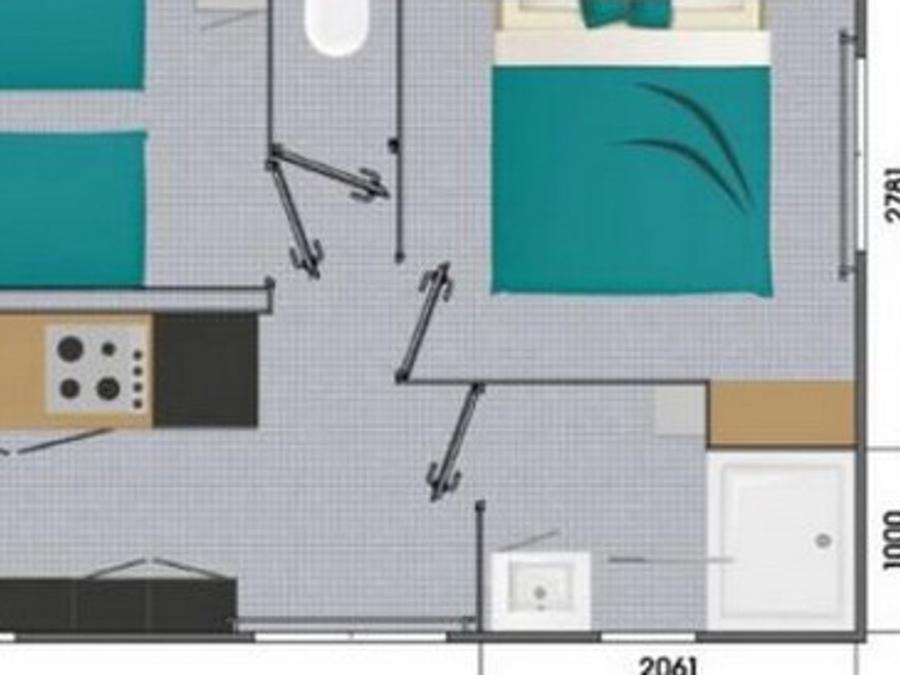Mobilhome 4 personnes - Cottage - Le Vue Mer Privilège 6
