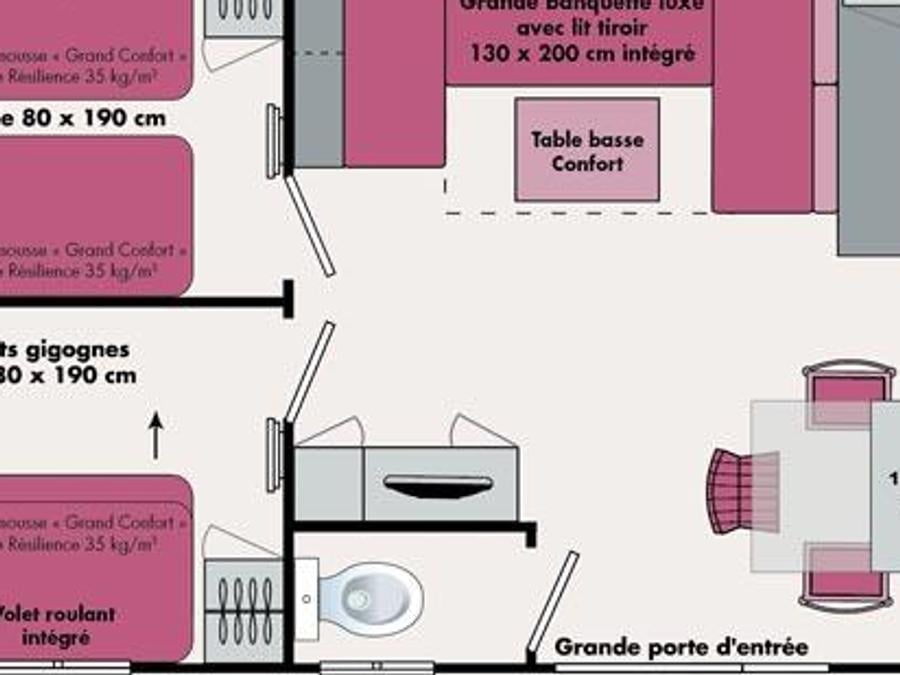 Mobilhome 6 personnes - Le Six Basique 5