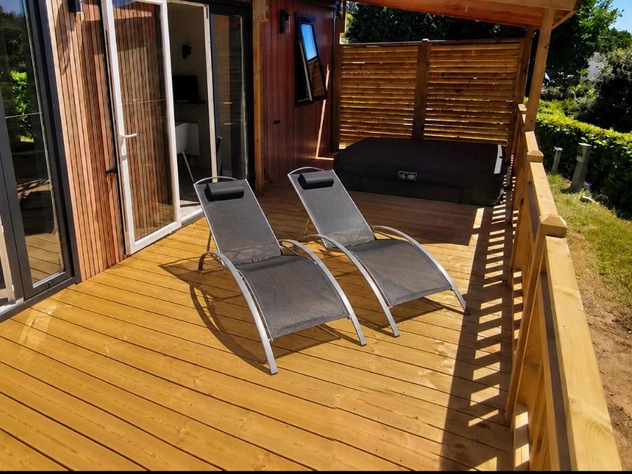 Mobilhome 4 personnes - Mobil-home Côté Jardin - 2 chambres + terrasse + TV + SPA 0
