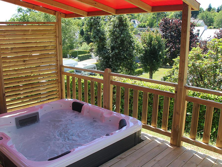 Mobilhome 4 personnes - Mobil-home Côté Jardin - 2 chambres + terrasse + TV + SPA 2