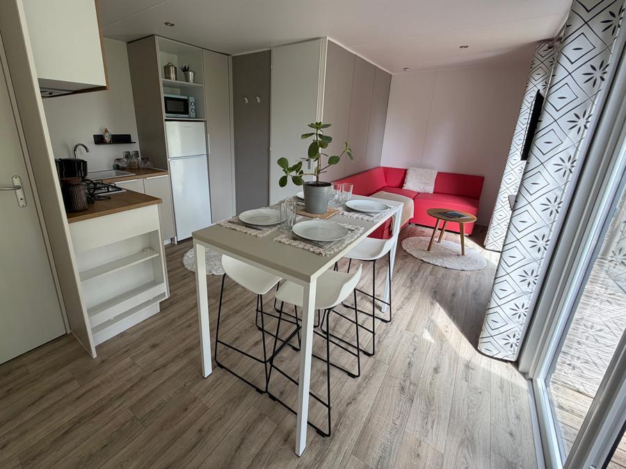 Mobilhome 4 personnes - Hortensia - 2 chambres + terrasse semi-couverte 4