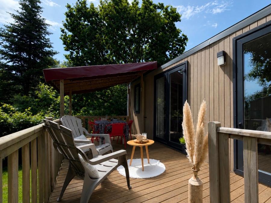 Mobilhome 4 personnes - Hortensia - 2 chambres + terrasse semi-couverte 0