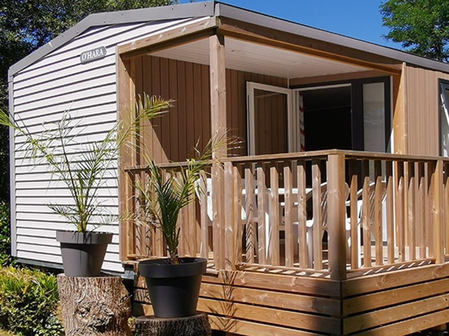 Mobilhome 4 personnes - Rhodos Grand Confort - 2 chambres + terrasse semi-couverte 4