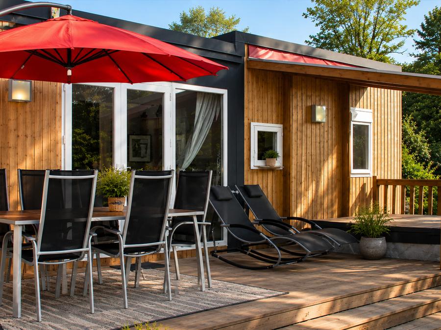 Mobilhome 6 personnes - New Valley - 3 chambres + terrasse + TV + SPA 0