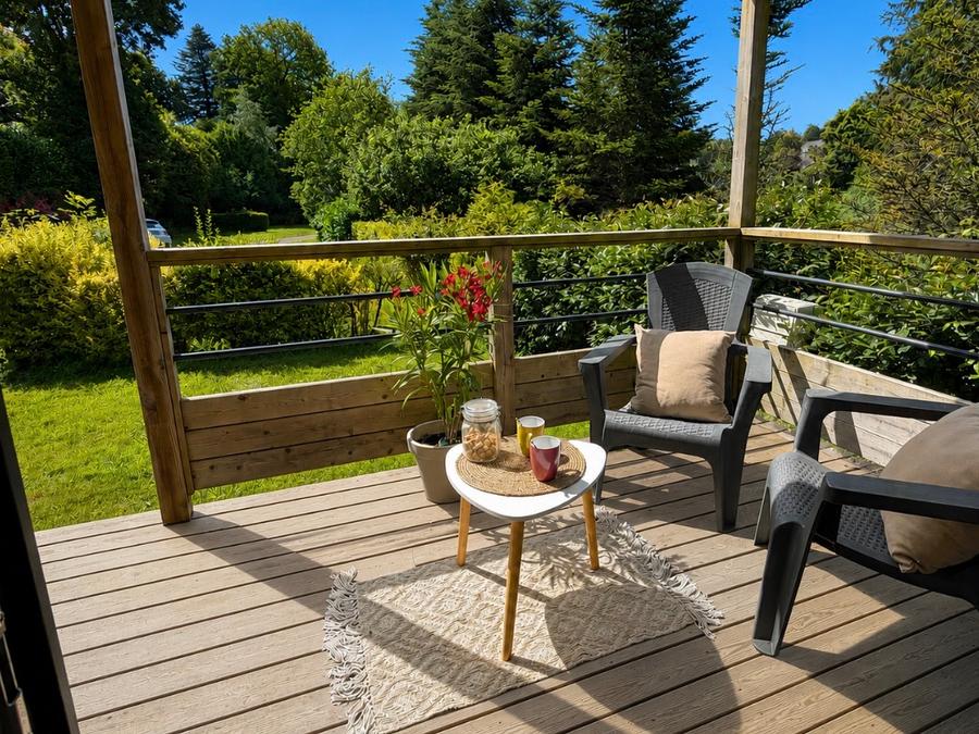 Mobilhome 4 personnes - Living - 2 chambres + terrasse intégrée 0