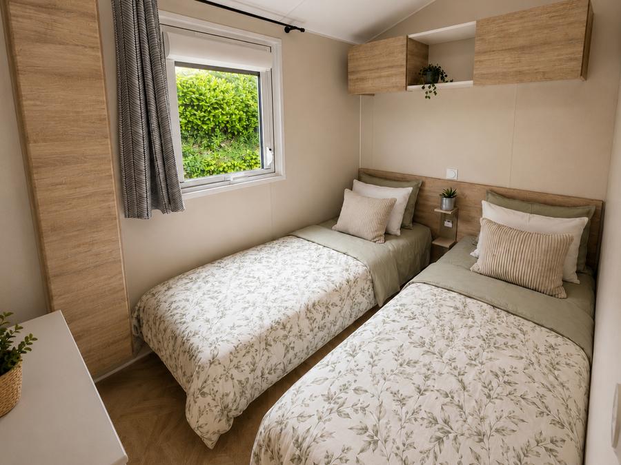 Mobilhome 4 personnes - Bergame2 avec véranda - 2 chambres 3