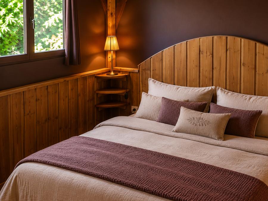 Tente en toile et en bois 4 personnes - 2 chambres + terrasse 1