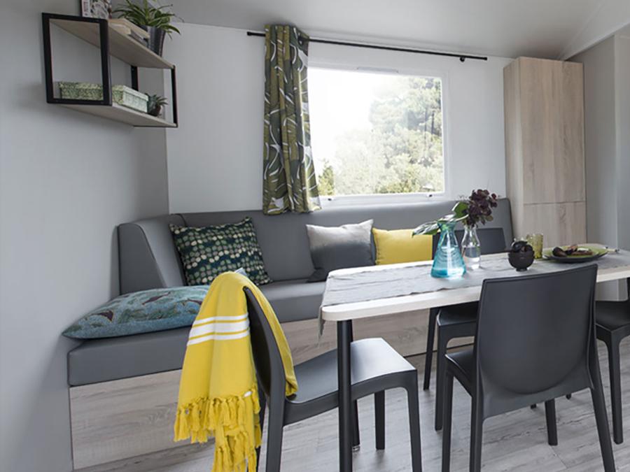 Mobilhome 6 personnes - Caraïbes Premium - 3 chambres + terrasse + TV 5