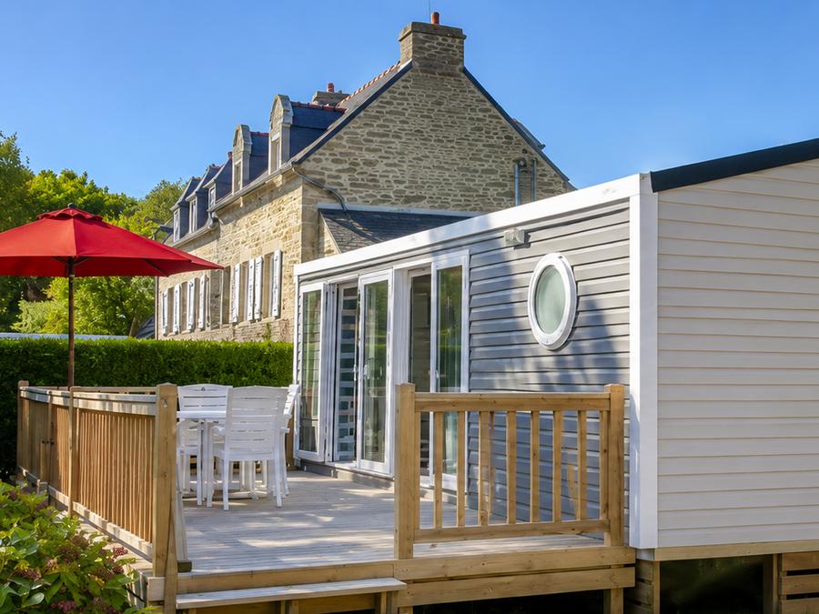 Mobilhome 4 personnes - Mobil-home Lilas - 2 chambres + terrasse semi-couverte 0