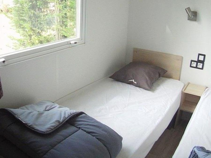 Mobilhome 6 personnes - Mobil home Confort 34m² - 3 chambres + terrasse semi-couverte 9m² 6 pers 2