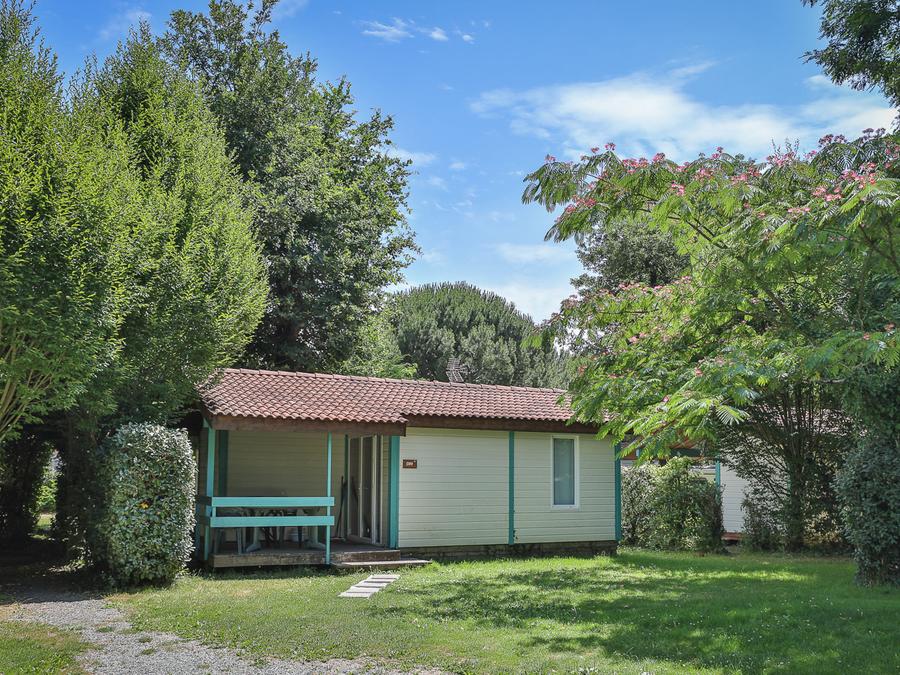 Chalet 5 personnes - Chalet bois Confort 31m² - 2 chambres dont terrasse couverte + TV 5/7 pers 6