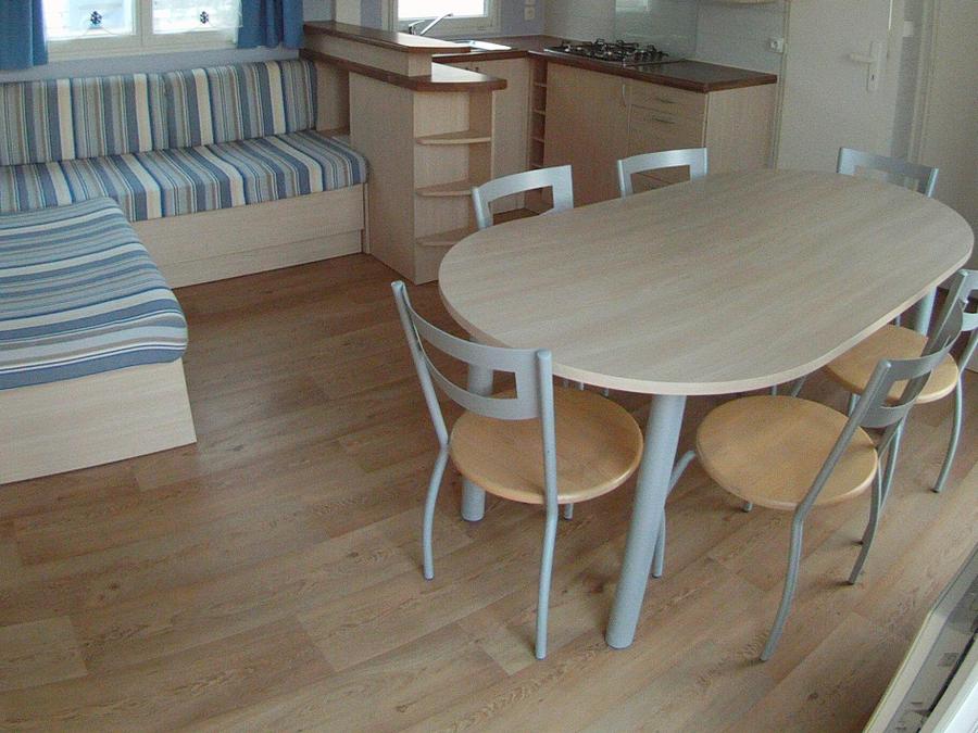 Mobilhome 6 personnes - Mobil home Standard 34m² - 3 chambres + Terrasse semi-couverte 6 pers 1